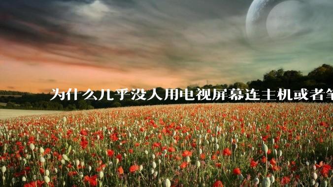为什么几乎没人用电视屏幕连主机或者笔记本当显示器？