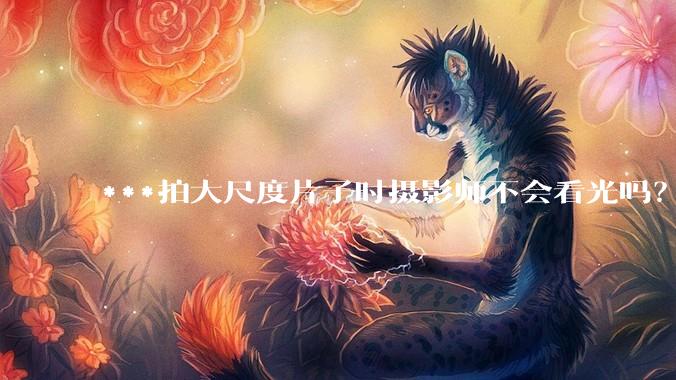 ***拍大尺度片子时摄影师不会看光吗？